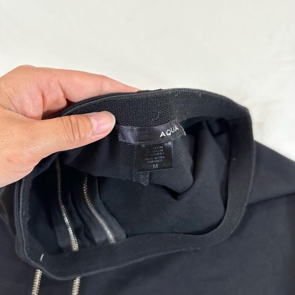 AQUA ZIP SLIT MINI SKIRT - Picture 5 of 6